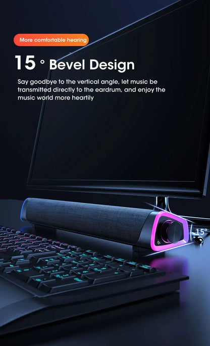 4D Computer Bar Stereo Subwoofer Bluetooth Speaker