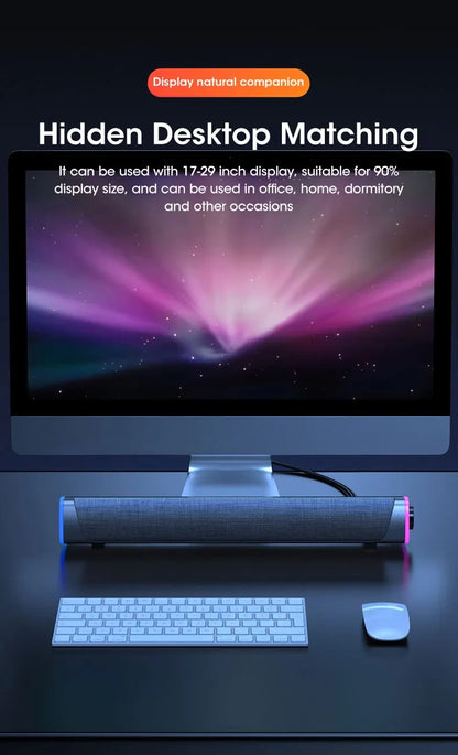 4D Computer Bar Stereo Subwoofer Bluetooth Speaker