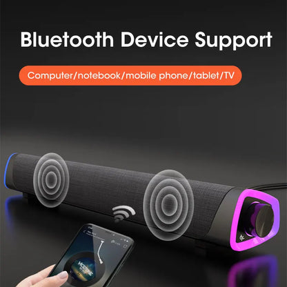 4D Computer Bar Stereo Subwoofer Bluetooth Speaker