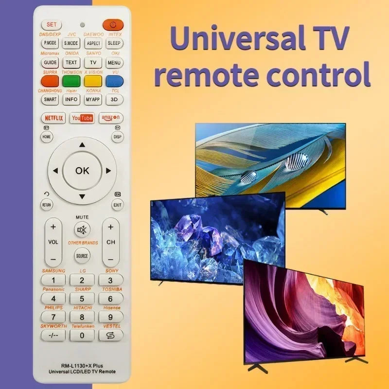 Universal Replacement Remote Control RM for All Brand Television TVs